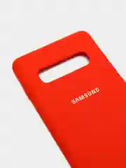 Красный защитный силиконовый чехол Silikone Cover для Samsung S10 PLUS