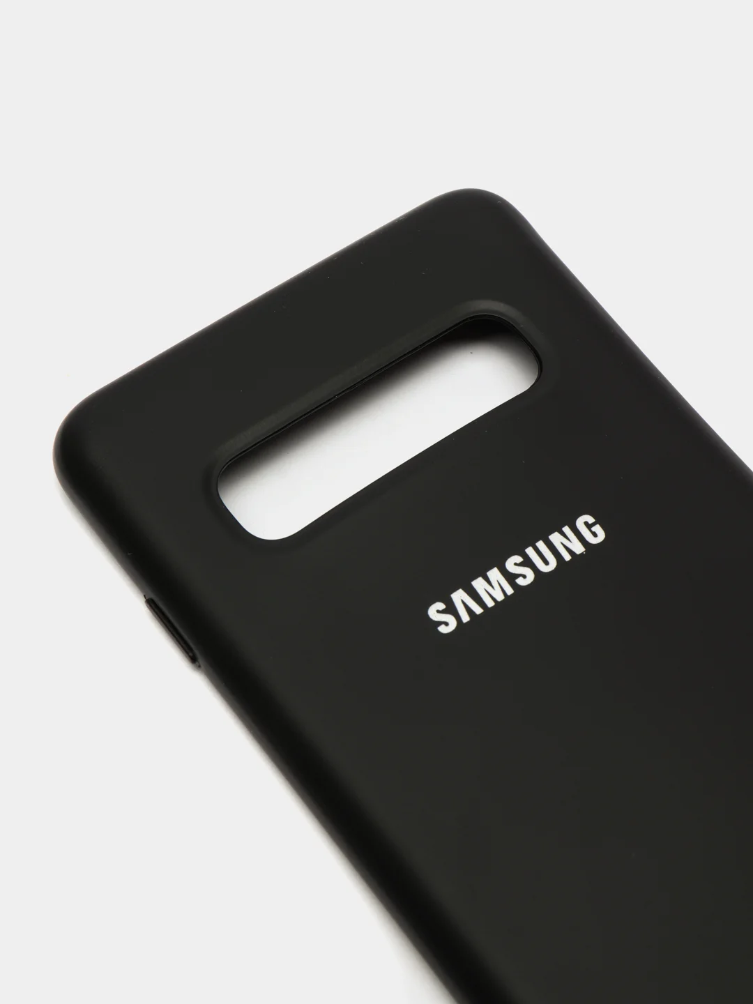 Черный защитный силиконовый чехол Silikone Cover для Samsung S10
