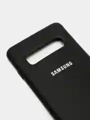 Черный защитный силиконовый чехол Silikone Cover для Samsung S10