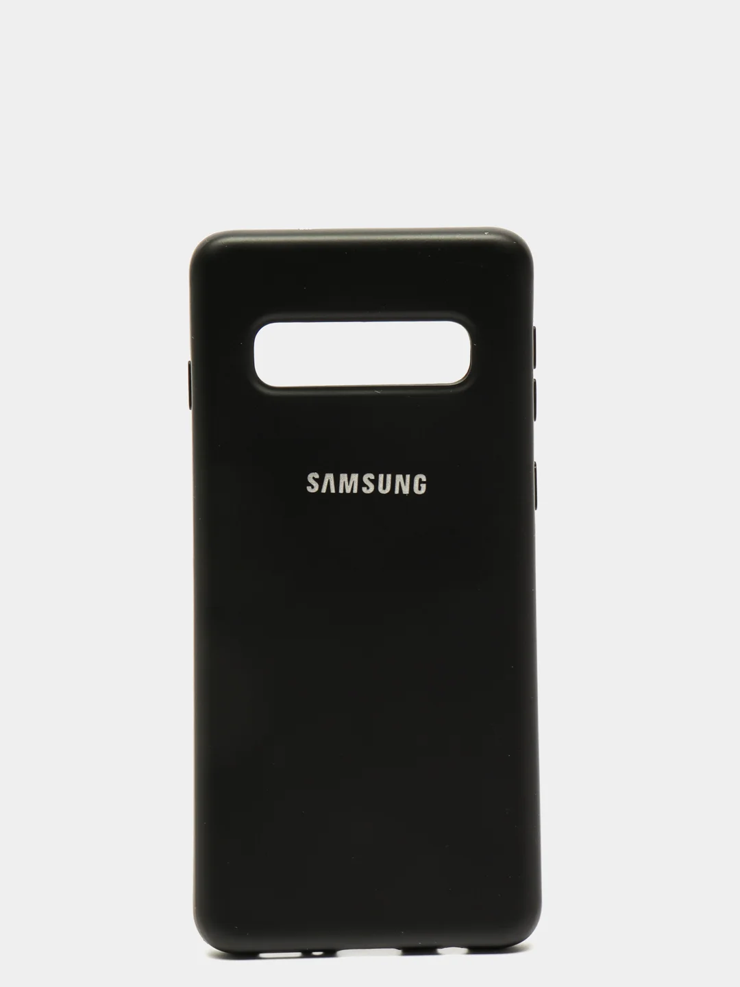 Черный защитный силиконовый чехол Silikone Cover для Samsung S10