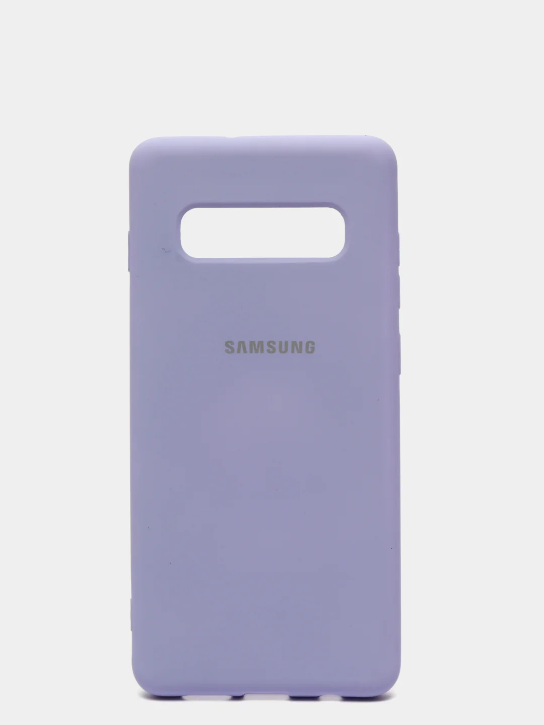 Сиреневый защитный силиконовый чехол Silikone Cover для Samsung S10 PLUS