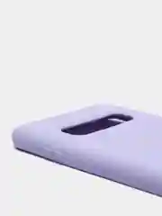 Сиреневый защитный силиконовый чехол Silikone Cover для Samsung S10 PLUS