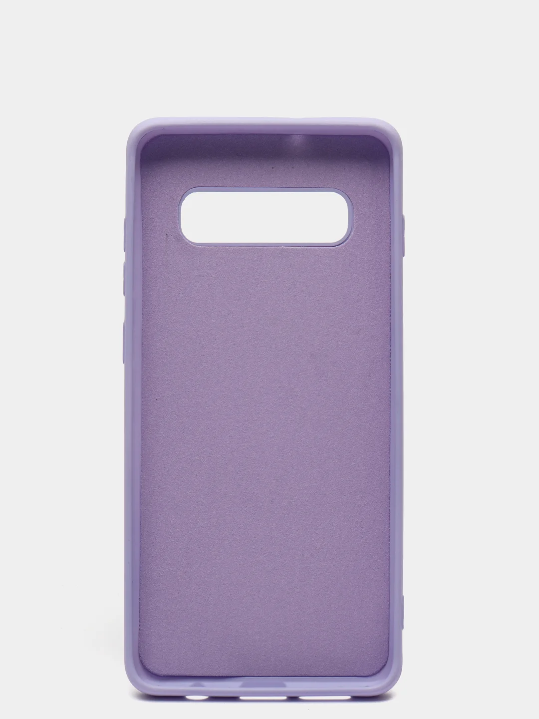 Сиреневый защитный силиконовый чехол Silikone Cover для Samsung S10 PLUS