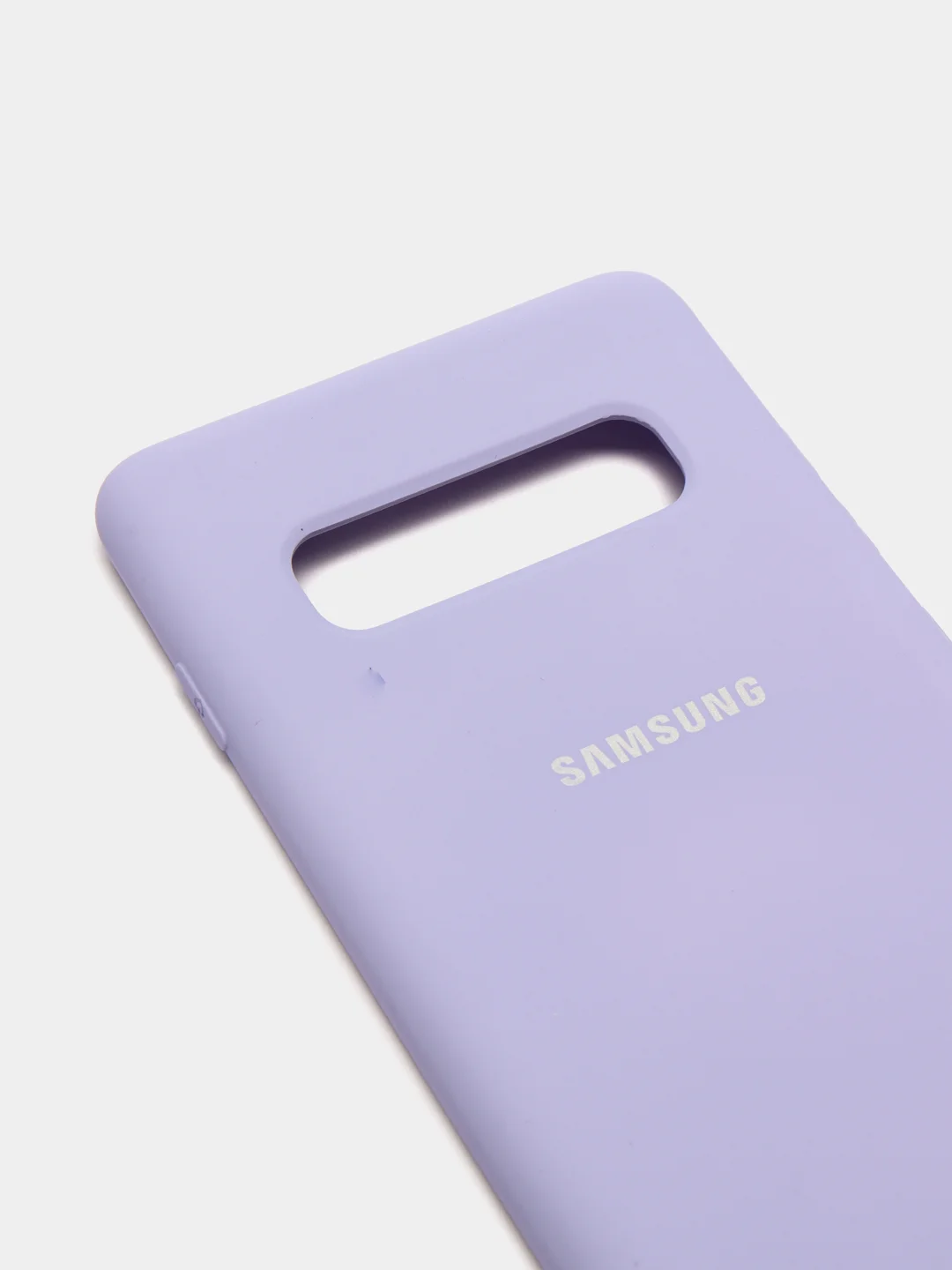 Сиреневый защитный силиконовый чехол Silikone Cover для Samsung S10 PLUS