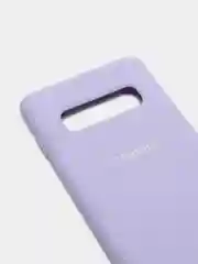 Сиреневый защитный силиконовый чехол Silikone Cover для Samsung S10 PLUS