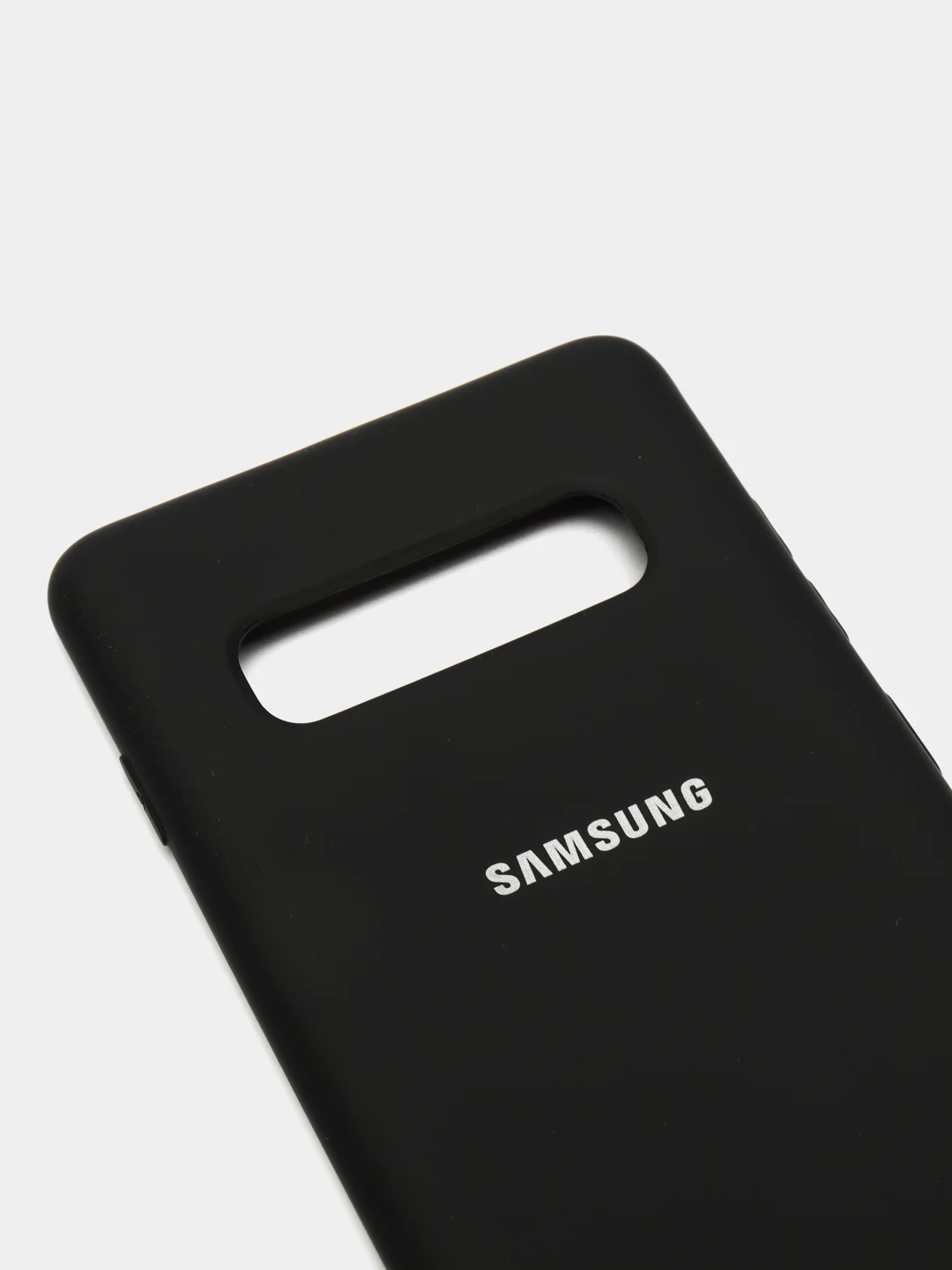 Черный защитный силиконовый чехол Silikone Cover для Samsung S10 PLUS