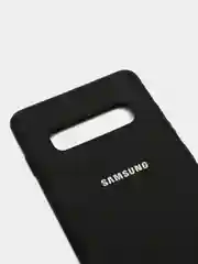 Черный защитный силиконовый чехол Silikone Cover для Samsung S10 PLUS