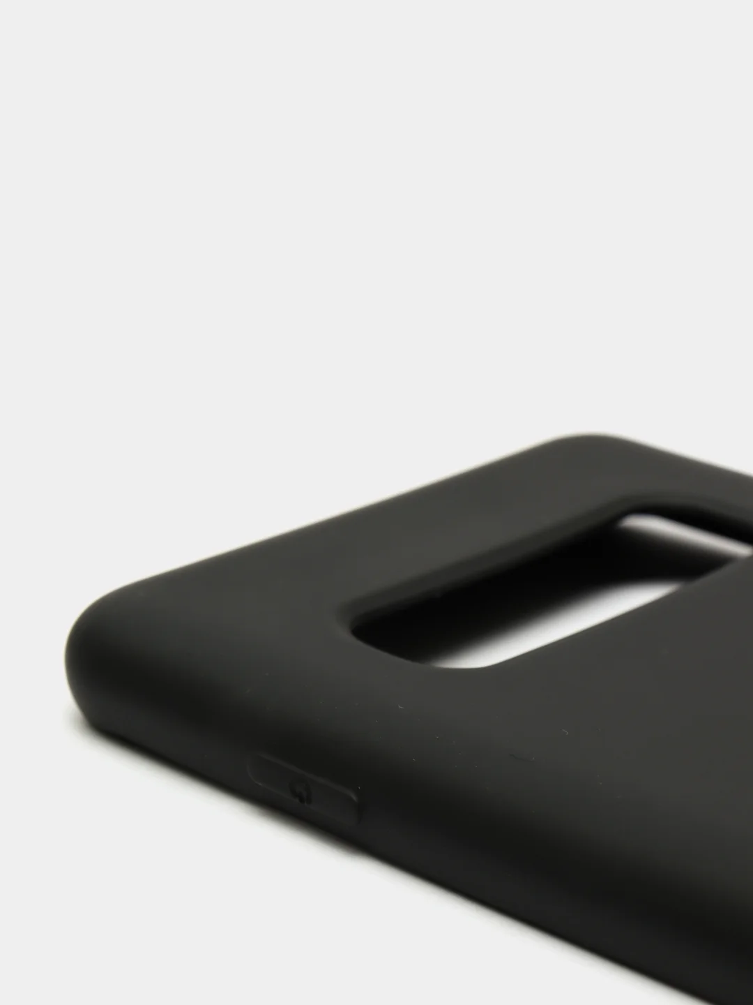 Черный защитный силиконовый чехол Silikone Cover для Samsung S10 PLUS