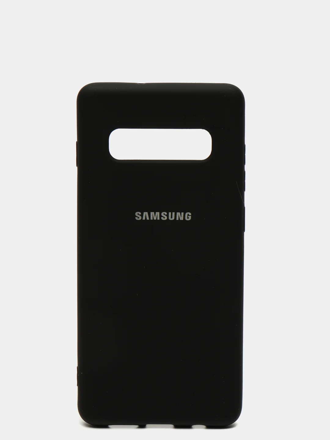 Черный защитный силиконовый чехол Silikone Cover для Samsung S10 PLUS
