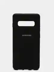 Черный защитный силиконовый чехол Silikone Cover для Samsung S10 PLUS