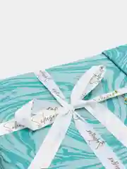 Бирюзовый комплект постельного белья ЕВРО