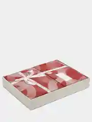 Алый комплект постельного белья, евро