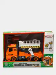 Спецтехника-конструктор Funky Toys, подъемник фрикционный свет звук 1:12 28,5см FT61166