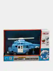 Полицейский вертолет-коструктор Funky toys, свет звук 32см FT62101