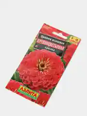 Семена Цинния Крупноцветковая красная