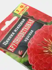 Семена Цинния Крупноцветковая красная