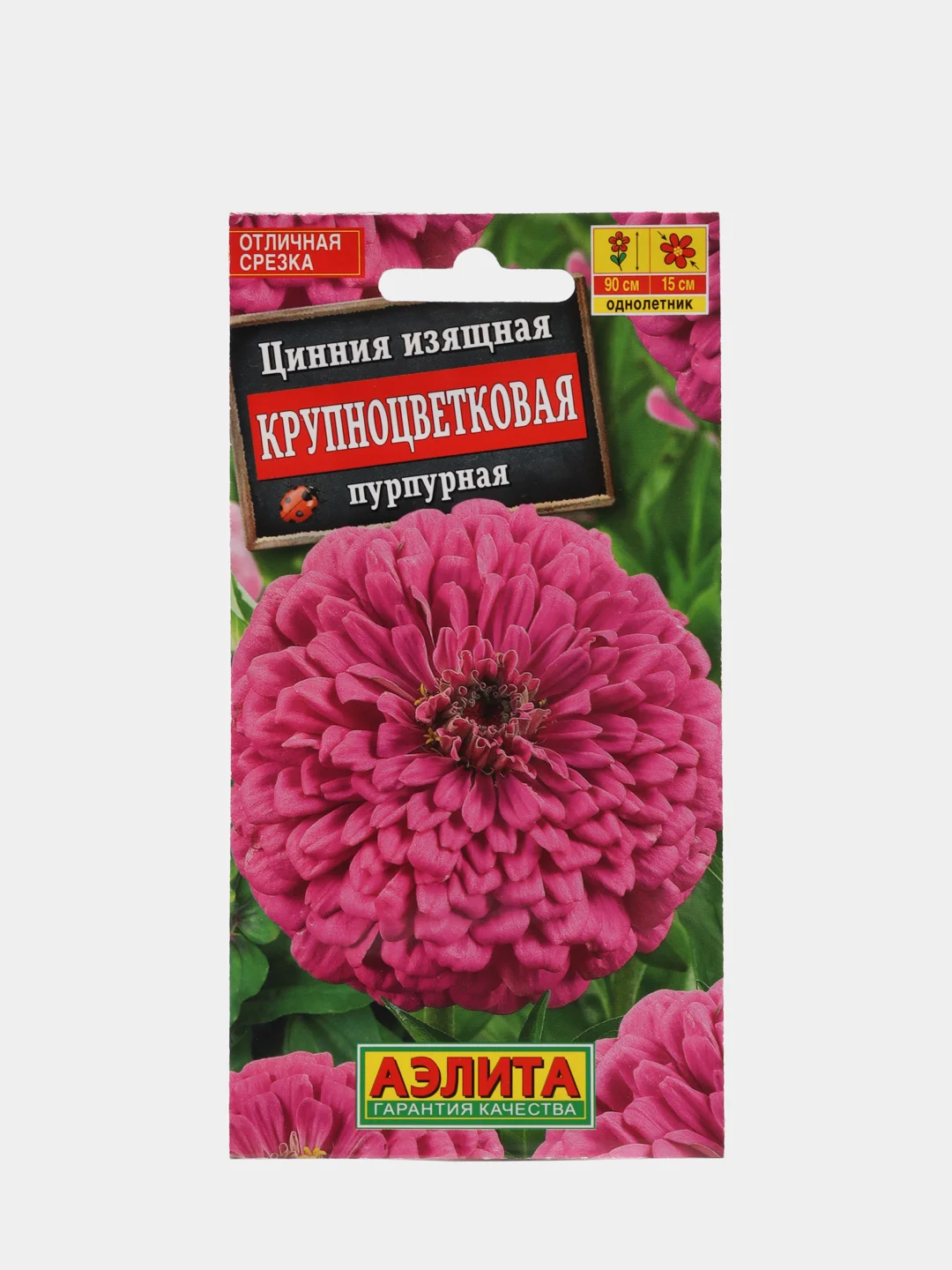 Семена Цинния изящная Крупноцветковая пурпурная