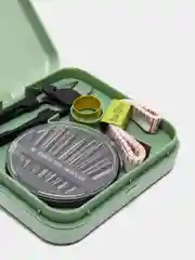 Зеленый дорожный набор для шитья / швейный набор
