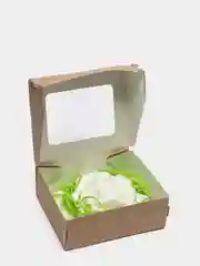 Белый медовое мыло ручной работы "Роза"