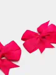 Тёмно-розовый детские бантики для волос, школьные заколки-банты на 1 сентября, 2 штуки
