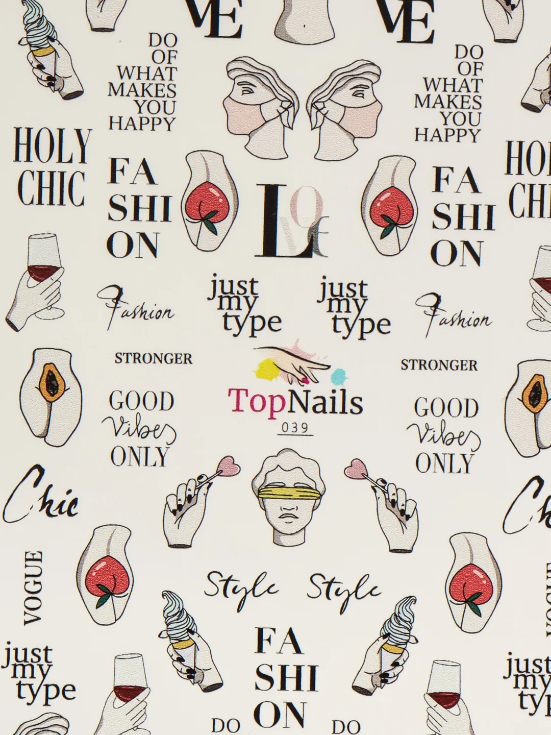 Слайдер/Top Nails/(водные наклейки) для дизайна ногтей. На любой фон