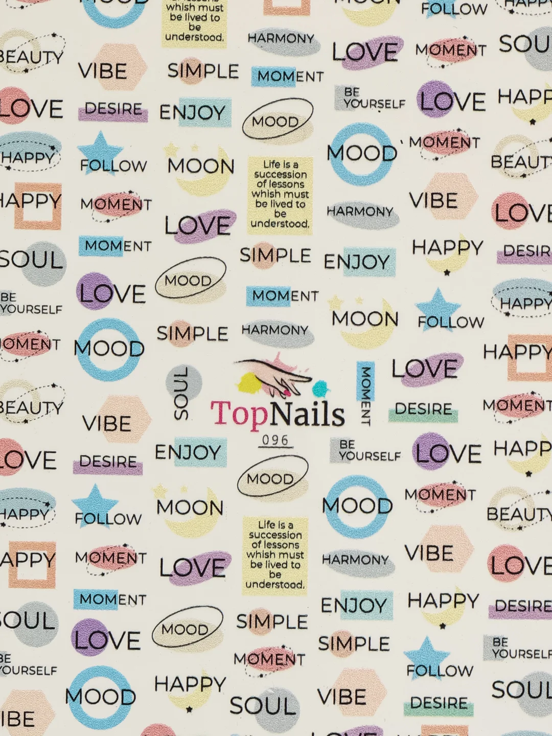 Слайдер Top Nails для дизайна ногтей, водный