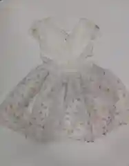 Нарядное платье с подъюбником, белое