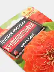 Семена Цинния изящная Крупноцветковая оранжевая набор 1, 3, 5 уп