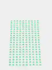 Салатовый самоклеящиеся декоративные стразы для лица и тела, наклейки - стразы разноцветные