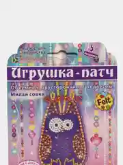 Набор для изготовления игрушки-патча их фетра и бисера. Милая совка. kлеvер