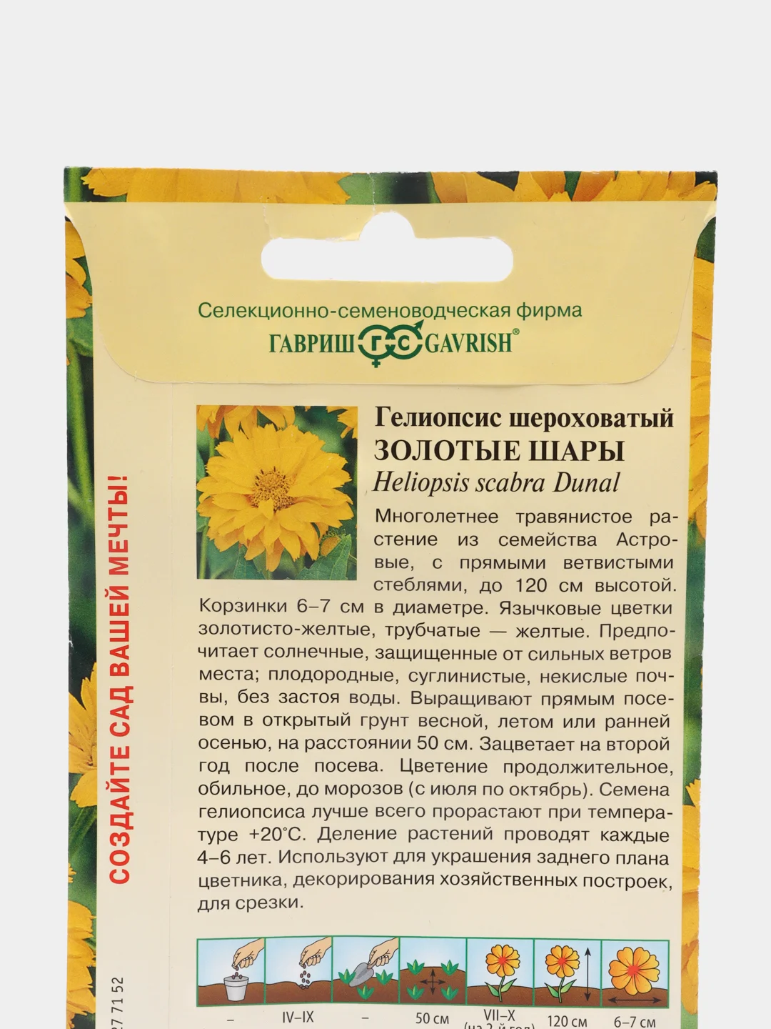 Семена Гелиопсис шероховатый "Золотые шары"