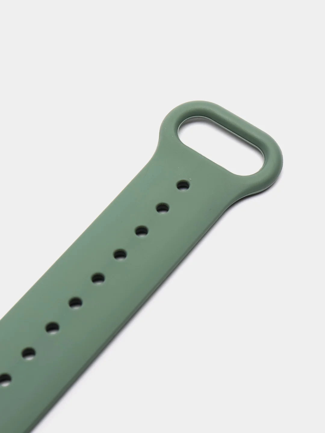 Лесной зеленый фирменный ремешок для браслета Xiaomi Mi Band 5 / 6 силиконовый ми бэнд
