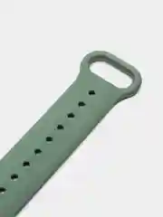 Лесной зеленый фирменный ремешок для браслета Xiaomi Mi Band 5 / 6 силиконовый ми бэнд