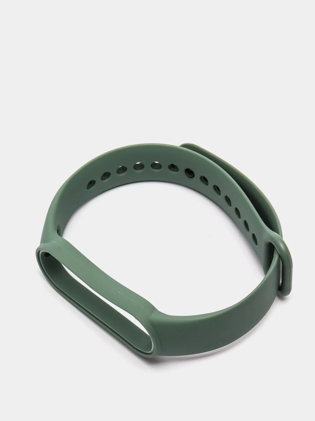 Лесной зеленый фирменный ремешок для браслета Xiaomi Mi Band 5 / 6 силиконовый ми бэнд