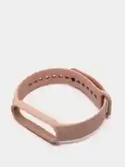 Бежевый фирменный ремешок для браслета Xiaomi Mi Band 5 / 6 силиконовый ми бэнд