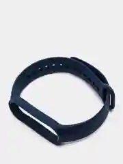 Темно-синий фирменный ремешок для браслета Xiaomi Mi Band 5 / 6 силиконовый ми бэнд