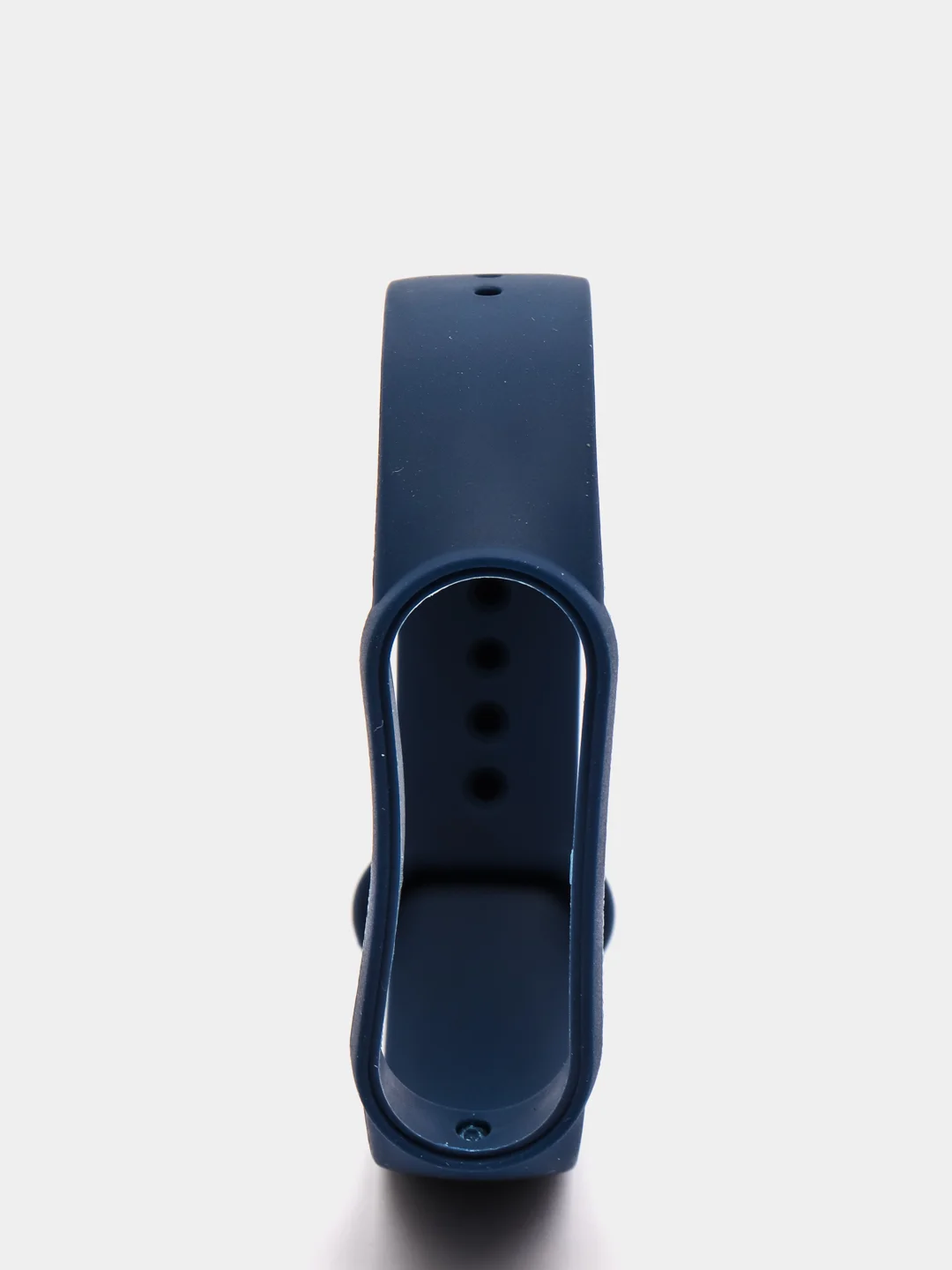 Темно-синий фирменный ремешок для браслета Xiaomi Mi Band 5 / 6 силиконовый ми бэнд