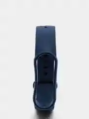 Темно-синий фирменный ремешок для браслета Xiaomi Mi Band 5 / 6 силиконовый ми бэнд