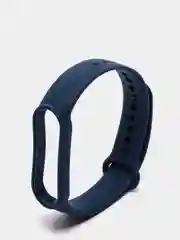 Темно-синий фирменный ремешок для браслета Xiaomi Mi Band 5 / 6 силиконовый ми бэнд