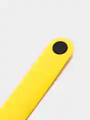 Желтый фирменный ремешок для браслета Xiaomi Mi Band 5 / 6 силиконовый ми бэнд
