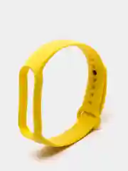 Желтый фирменный ремешок для браслета Xiaomi Mi Band 5 / 6 силиконовый ми бэнд