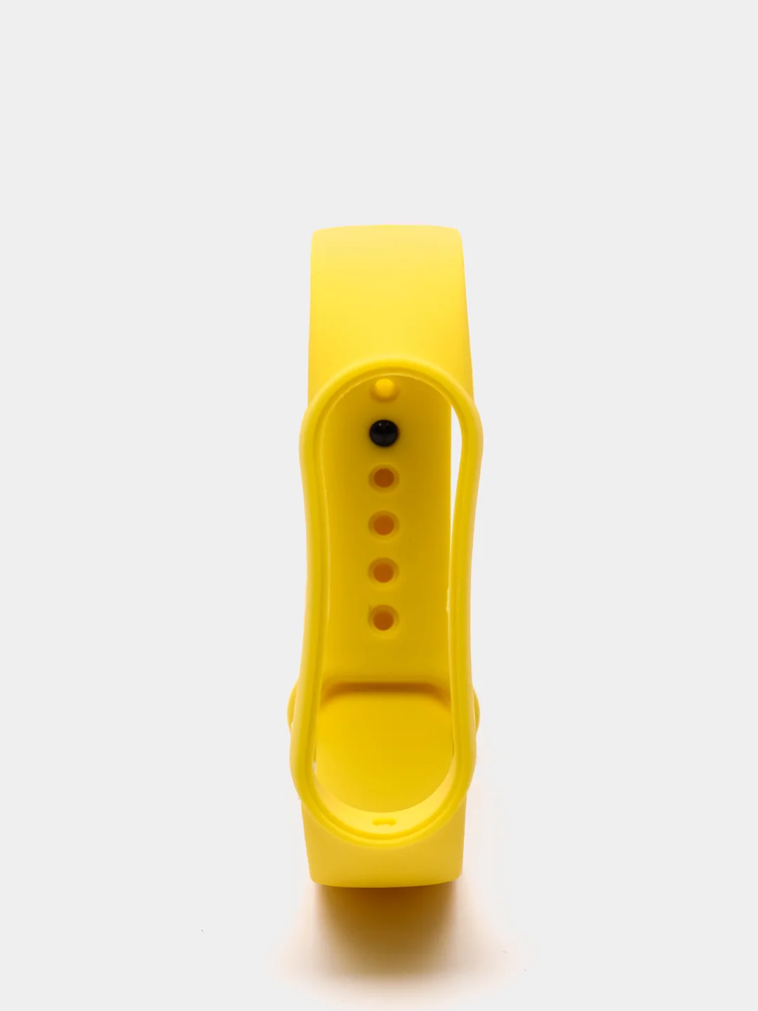 Желтый фирменный ремешок для браслета Xiaomi Mi Band 5 / 6 силиконовый ми бэнд