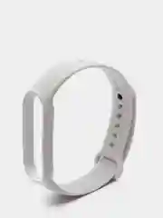 Белый фирменный ремешок для браслета Xiaomi Mi Band 5 / 6 силиконовый ми бэнд