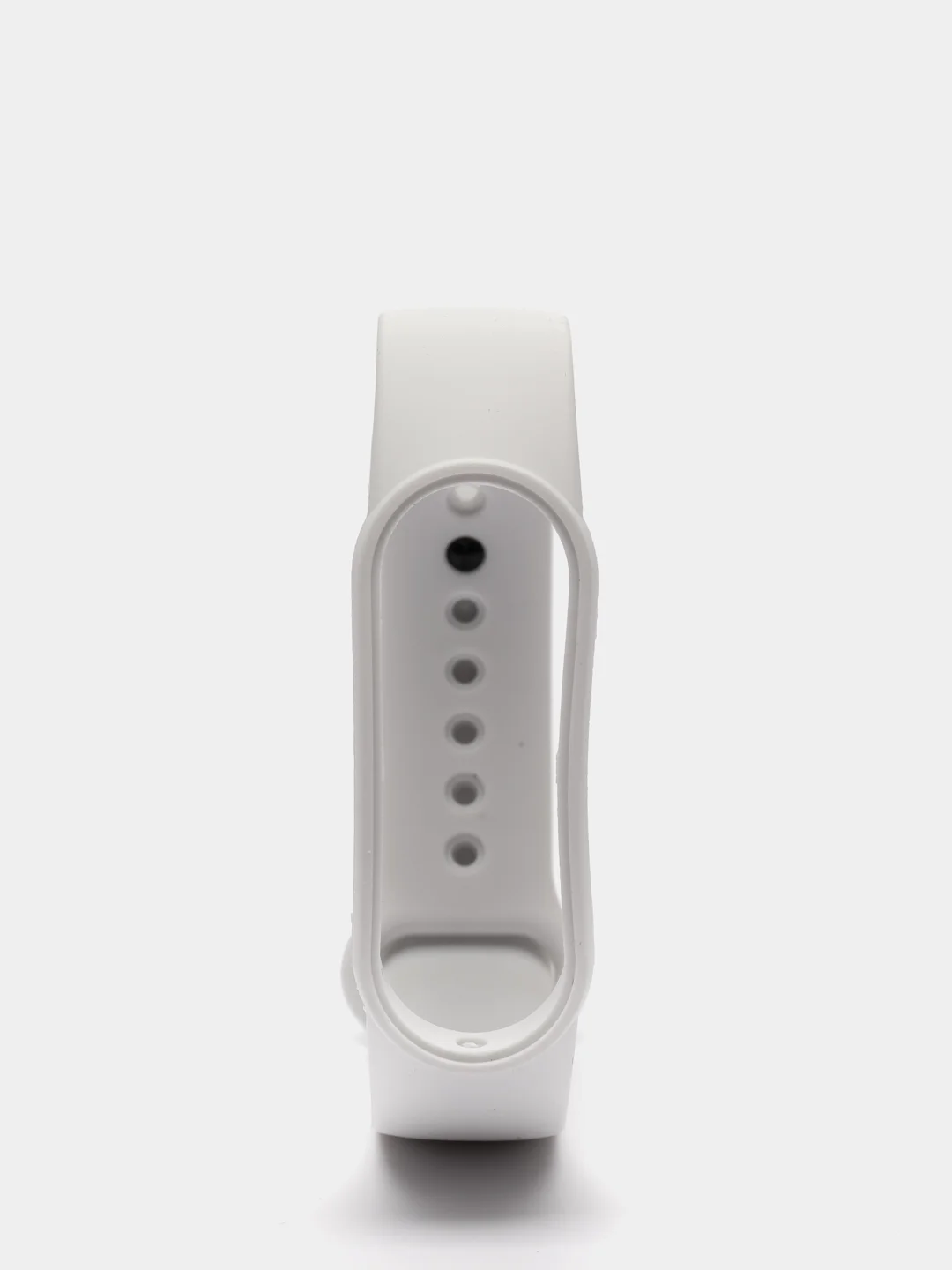 Белый фирменный ремешок для браслета Xiaomi Mi Band 5 / 6 силиконовый ми бэнд