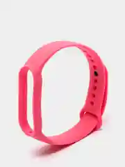 Розовый фирменный ремешок для браслета Xiaomi Mi Band 5 / 6 силиконовый ми бэнд