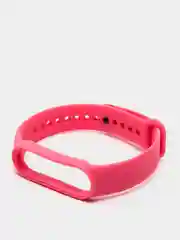 Розовый фирменный ремешок для браслета Xiaomi Mi Band 5 / 6 силиконовый ми бэнд