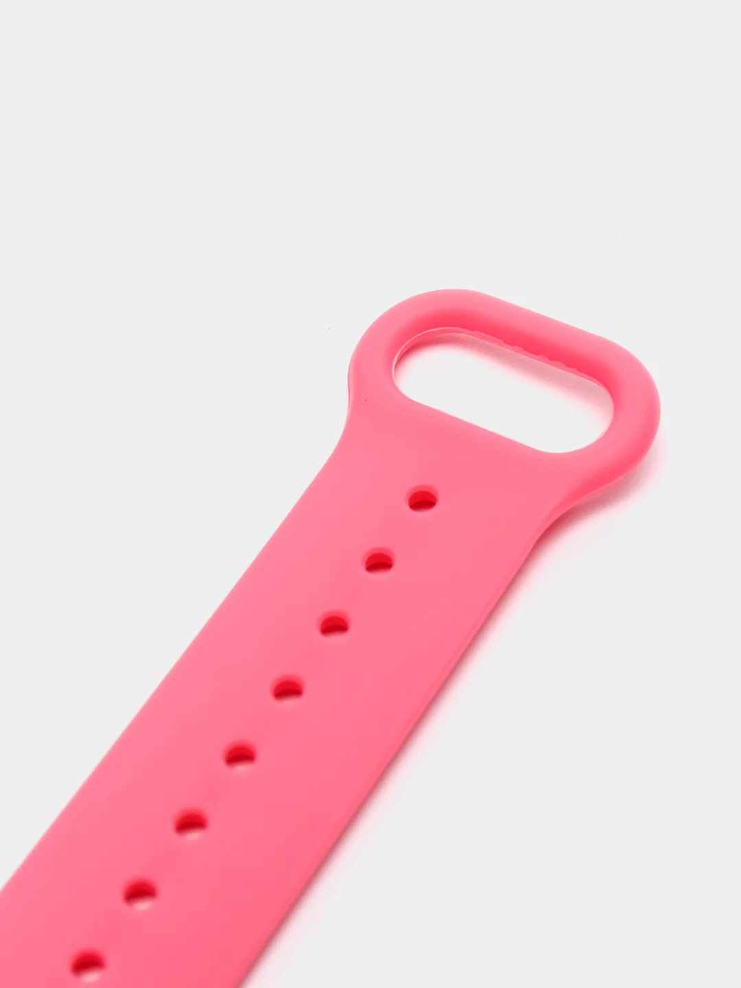 Розовый фирменный ремешок для браслета Xiaomi Mi Band 5 / 6 силиконовый ми бэнд