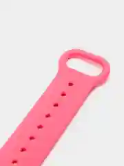 Розовый фирменный ремешок для браслета Xiaomi Mi Band 5 / 6 силиконовый ми бэнд