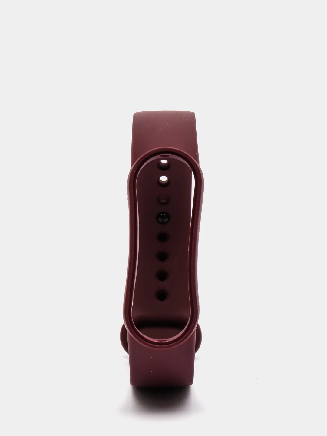 Багровый фирменный ремешок для браслета Xiaomi Mi Band 5 / 6 силиконовый ми бэнд
