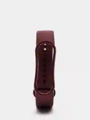 Багровый фирменный ремешок для браслета Xiaomi Mi Band 5 / 6 силиконовый ми бэнд